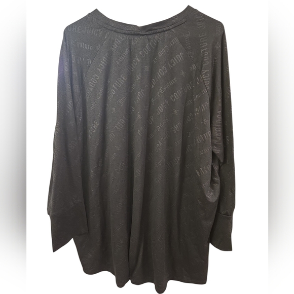 JUICY COUTURE RHINESTONE AND LOGO 3/4 SLEEVE SHIRT AND PANTS PAJAMA SET. SZ  1X. - Picture 3 of 15